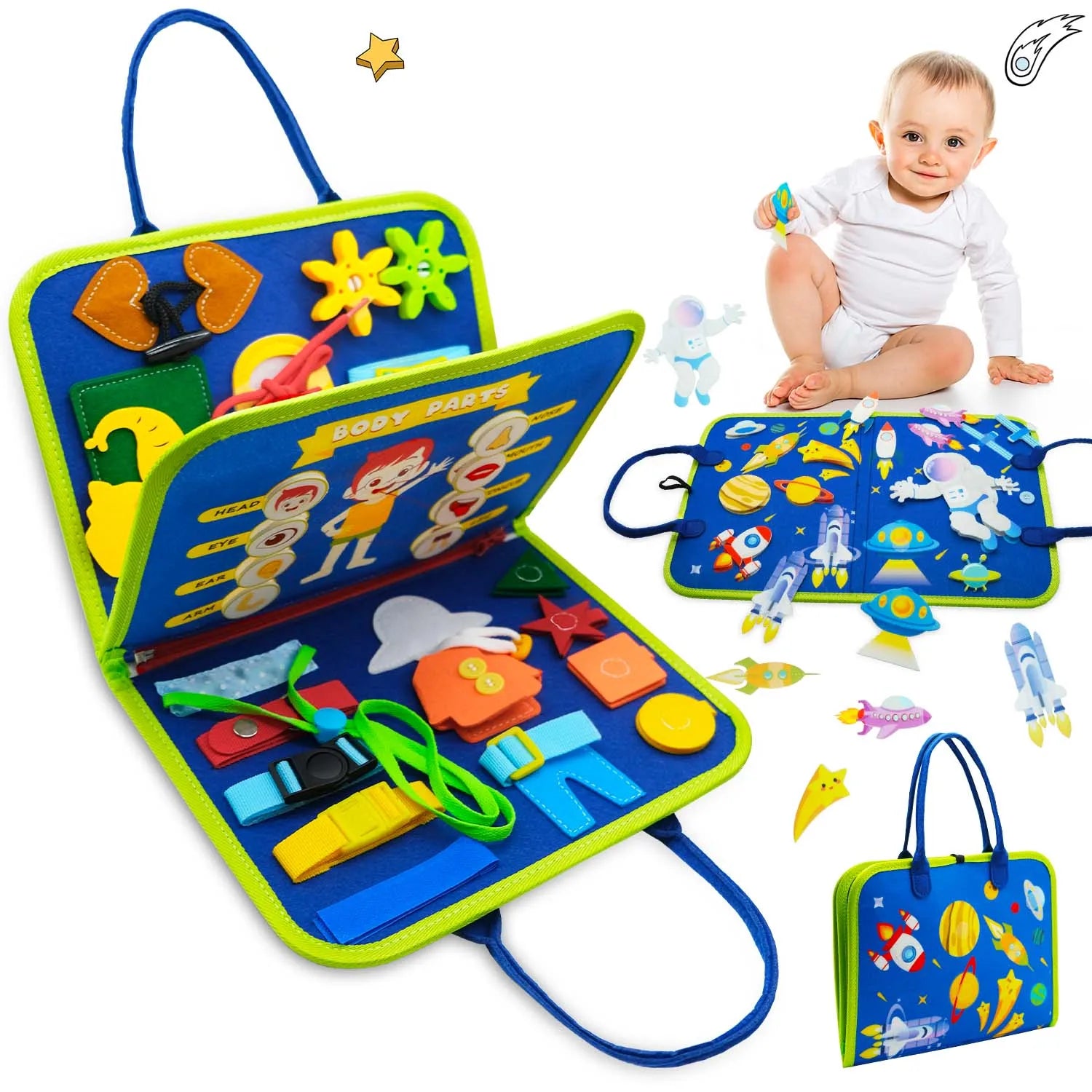 Busy Board for Fine Motor Skills | Montessori Toys for Toddler childrensterritory