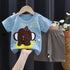 Little Boys Girls Cartoon Print Cotton Clothing Sets childrensterritory