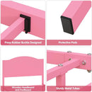 Portable Pink Metal Bed Frame for Kids and Adults childrensterritory