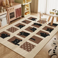 Cartoon Print Stain Resistant Anti Slip Kids Room Carpet childrensterritory