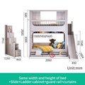 Multifunctional Kids Bunk Bed with Safety Fence and Storage childrensterritory
