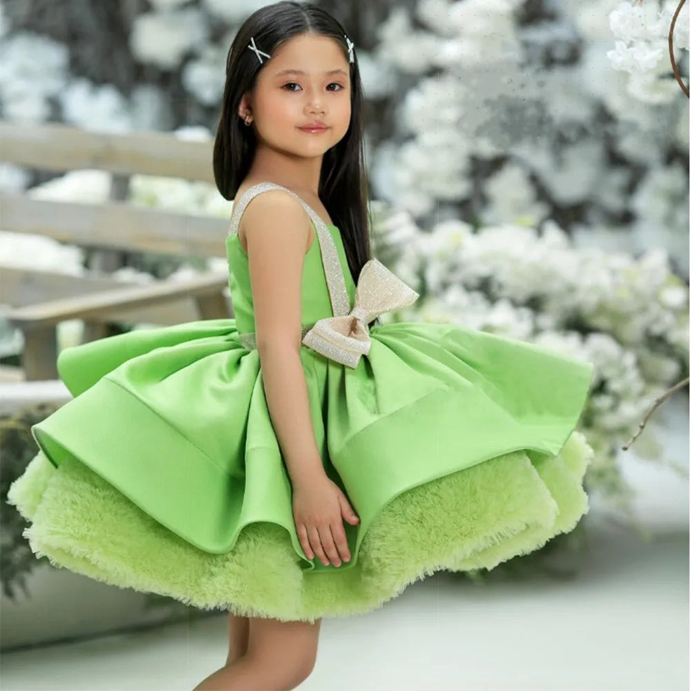 Girls Tiered Skirt/Gowns Tutu Outfit First Communion Dresses childrensterritory