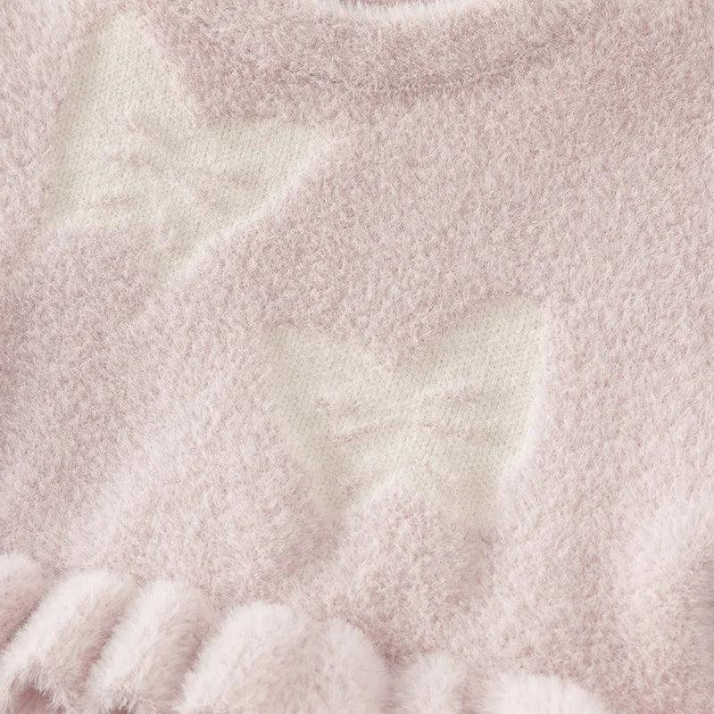 Cute Warm Fleece Upper and Mesh Bottom Girls Princess Dress childrensterritory