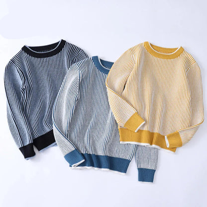 Mink Velvet Warm Knitted Sweaters for Kids