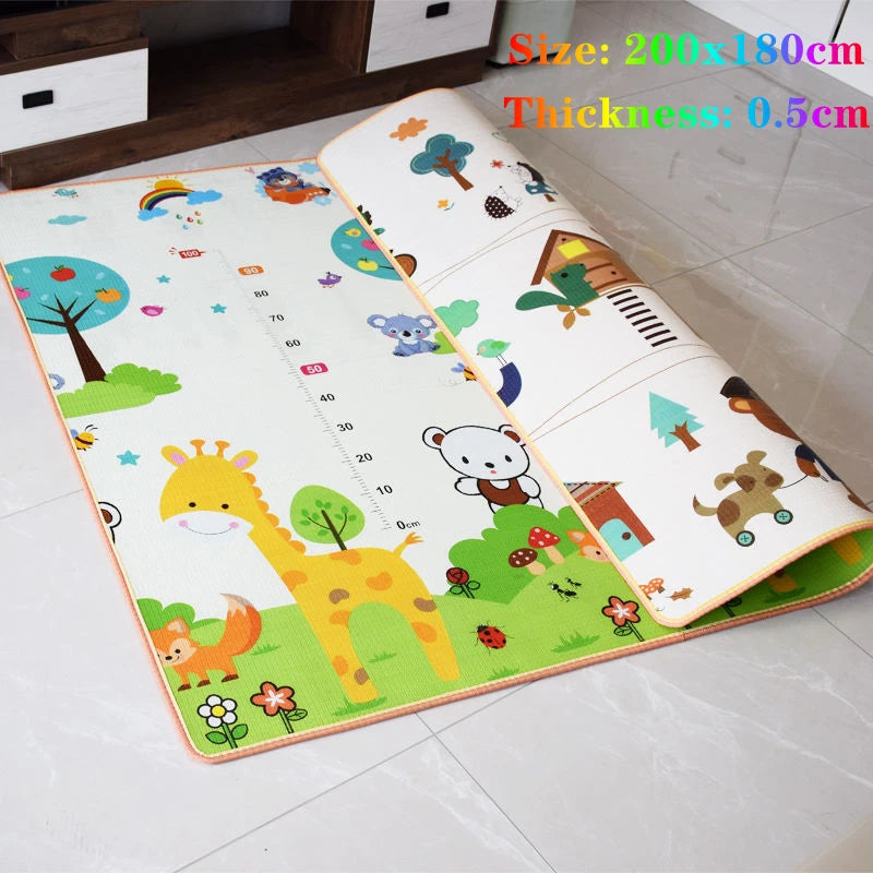 Fold-able Cartoon Play Mat/Rug for Baby Room
