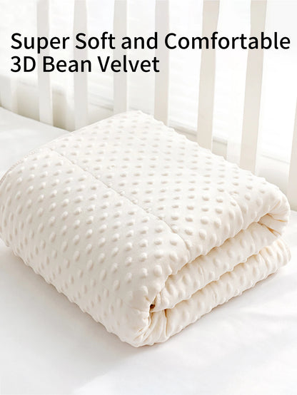 3D Dot Muslin Cotton Thick Baby Blanket/Crib Quilt