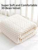 3D Dot Muslin Cotton Thick Baby Blanket/Crib Quilt