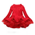 Long-Sleeved Winter Puffy Dresses For Girls childrensterritory