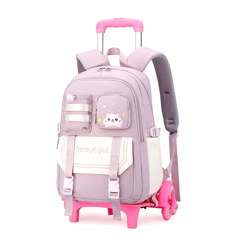 Kids’ Stylish Multicolor Travel Trolley Bag childrensterritory