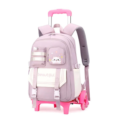 Kids’ Stylish Multicolor Travel Trolley Bag childrensterritory