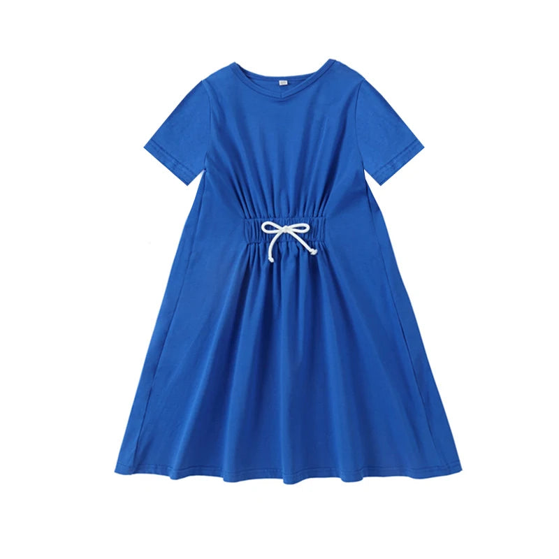 Solid Colour Summer Casual Family Matching Clothing Set