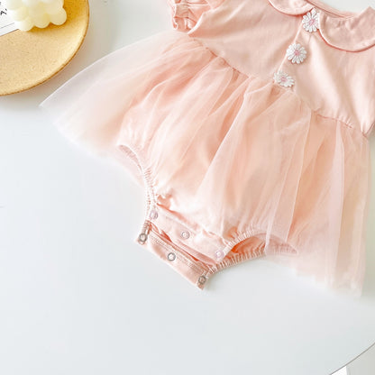 Baby Girl Princess Party Bodysuits for Summer childrensterritory
