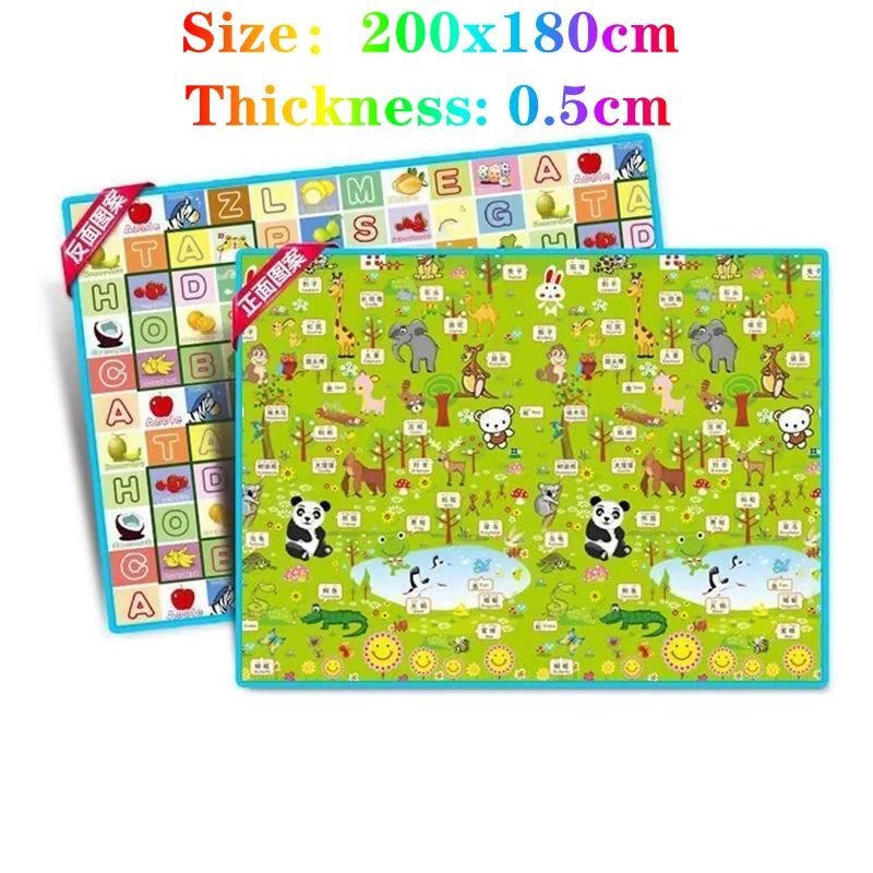 Fold-able Cartoon Play Mat/Rug for Baby Room