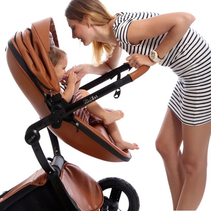 Portable High Landscape Luxury Baby Stroller Travel Pram childrensterritory
