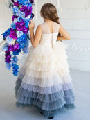 Girls Lace Embroidery Unique Wedding/Birthday Princess Dress childrensterritory