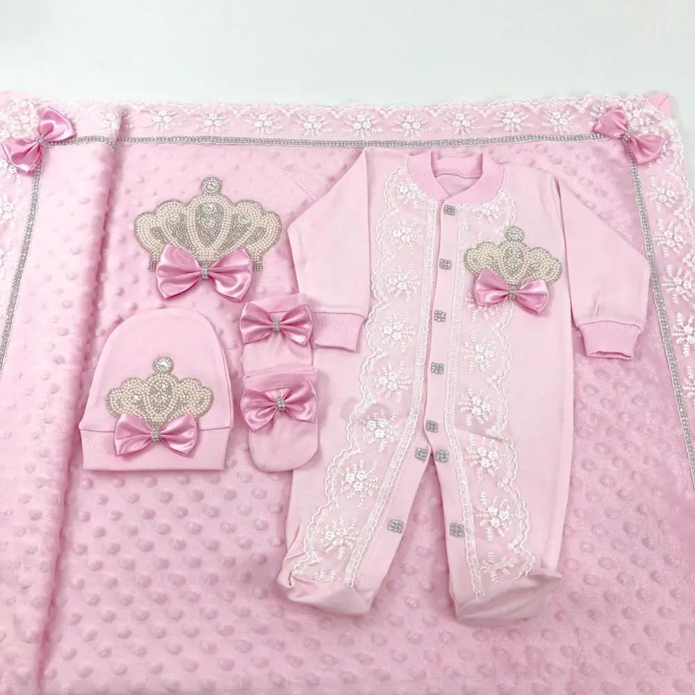 Designer Newborn Baby Cotton Clothing Set in One Pack childrensterritory