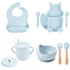 8 Pcs Baby/Kids Anti-Slip Soft Silicone Tableware Set childrensterritory
