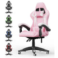 Adjustable Gamer Chairs with Lumbar Cushion + Headrest childrensterritory