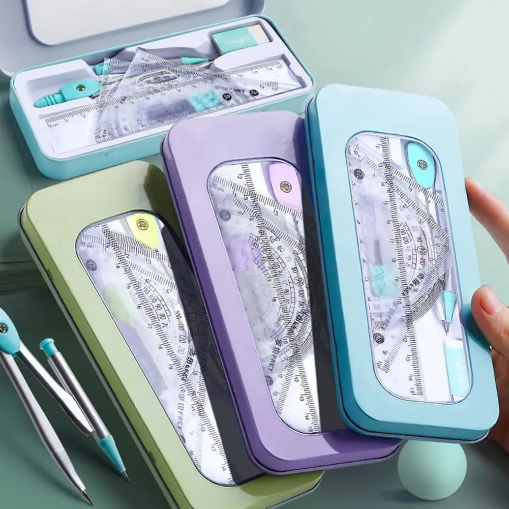 7 Pieces Student Mathematical Geometry Set childrensterritory