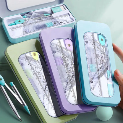 7 Pieces Student Mathematical Geometry Set childrensterritory