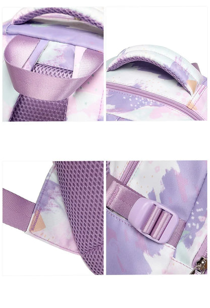 Tie-dye Print Waterproof School Bags Set of 3 for Teenage Girls