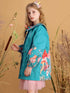 Floral Print Zip Closure Girls&