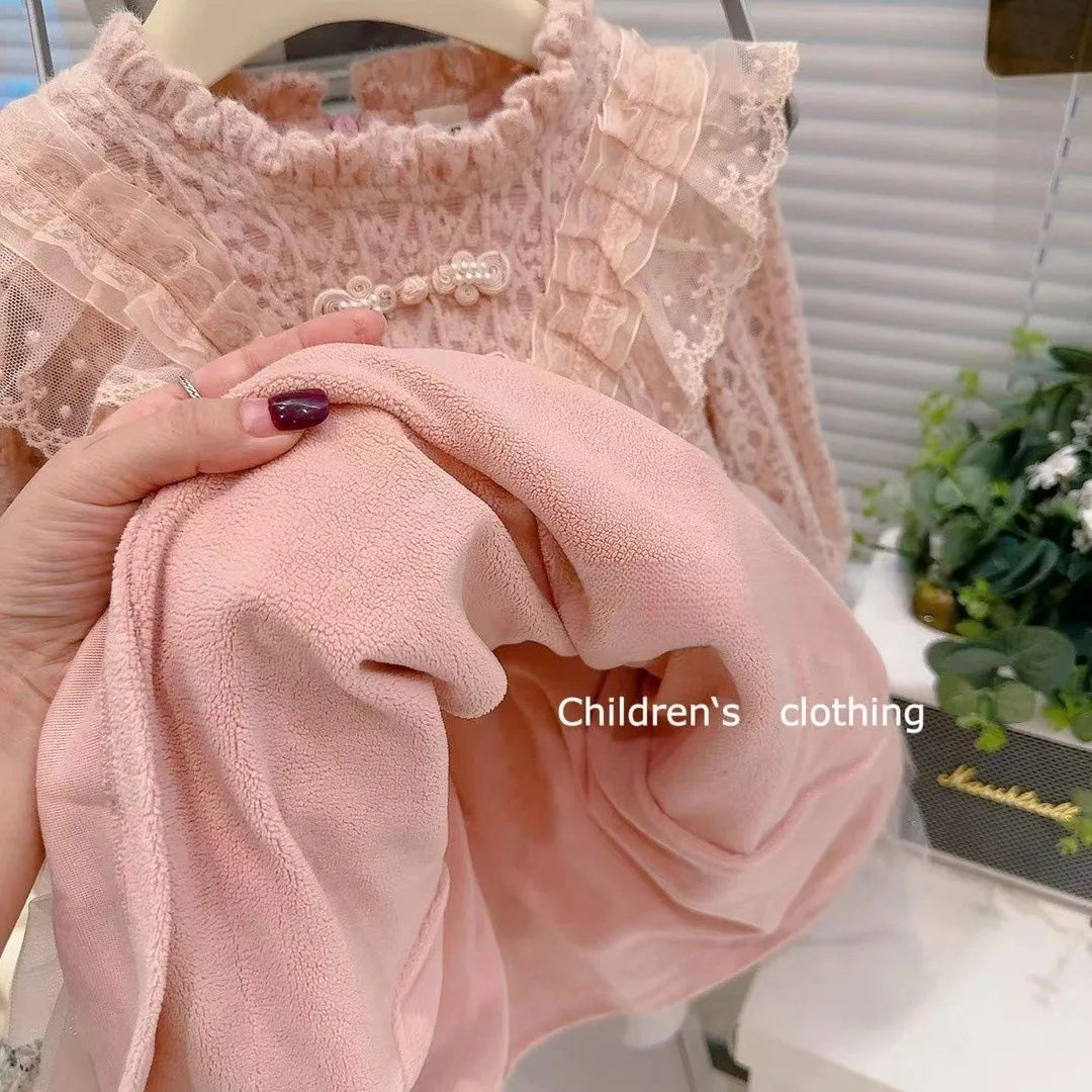 Girls' Long-Sleeved Winter Princess Dresses