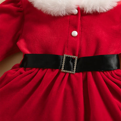 Baby Girls Collar Design Christmas Party Outfit childrensterritory