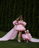 Matching Formal Princess Dresses for Mother and Daughter