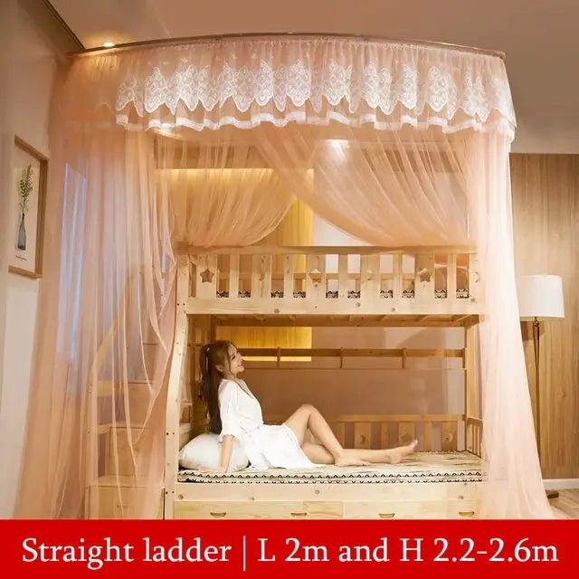 Bunk Bed Curtain Valance Canopy with Mosquito Nets childrensterritory