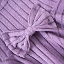 Little Girls Pleated Hem Top  and Pants Set with Bow Decoration