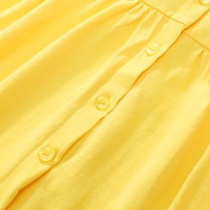 Flowers Embroidery Design Casual Summer Dresses childrensterritory