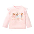 Kids Girls Cartoon Ballet Girls Print Cotton Top childrensterritory