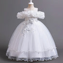 Girls' Luxury Puffy Long Princess Dresses for School Performance childrensterritory