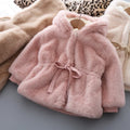 Girls’ Long-Sleeve Stylish Fur Winter Coat childrensterritory
