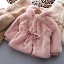 Girls’ Long-Sleeve Stylish Fur Winter Coat childrensterritory