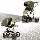 Eggshell Sleeping Basket Lightweight High View Two-way Baby Stroller childrensterritory