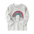 Cartoon Rainbow Design Kids Boys Long Sleeves T-shirts childrensterritory