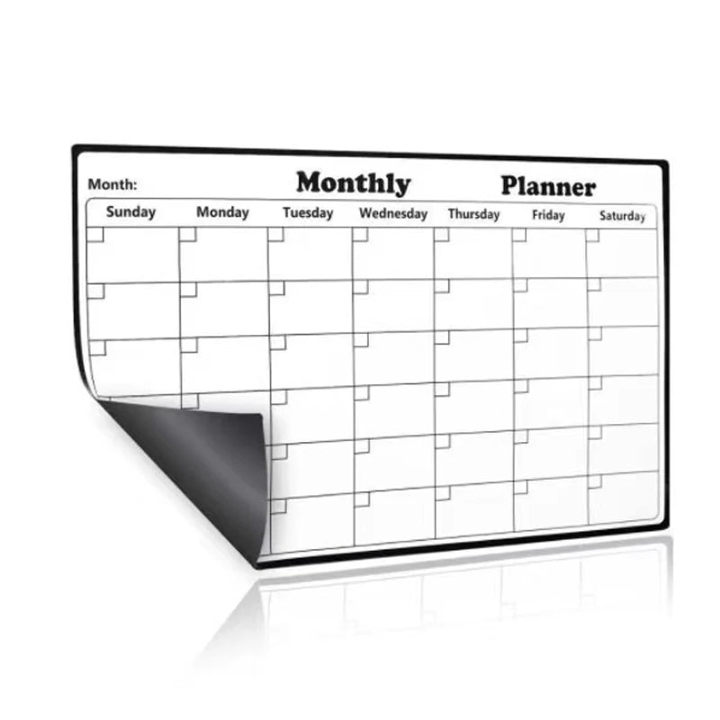 Magnetic Monthly Planner Refrigerator Whiteboard