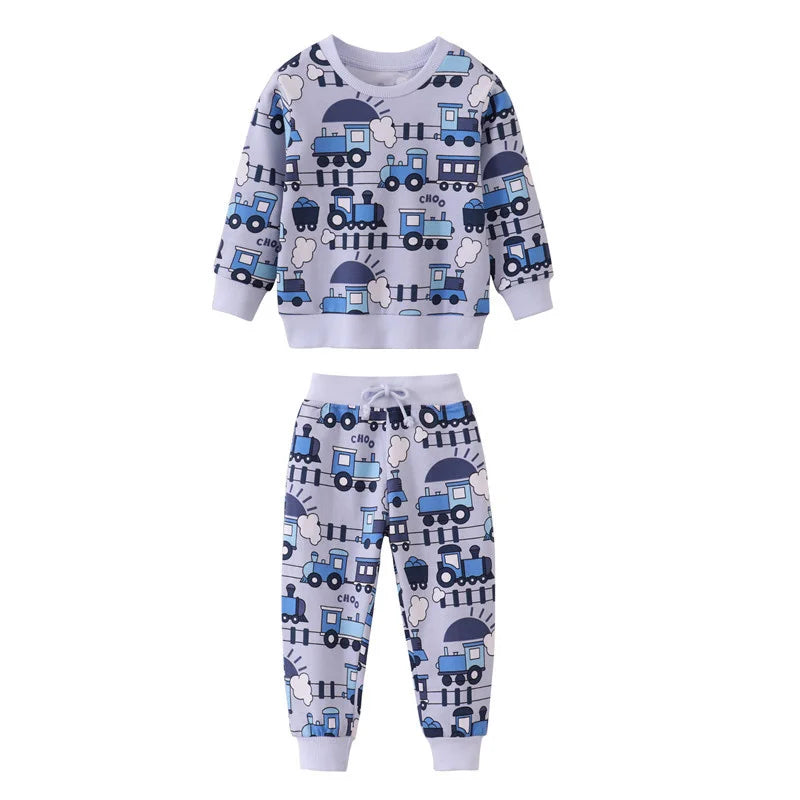 Children's Elmo Cartoon Print Clothes Sets for Boys, Girls