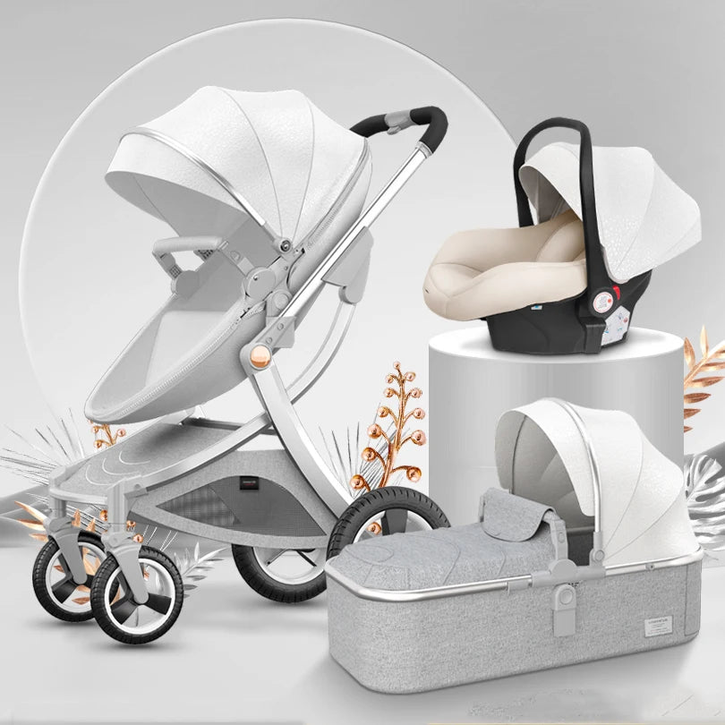 Superior 3-in-1 Baby Stroller featuring a Car Seat and Bassinet childrensterritory