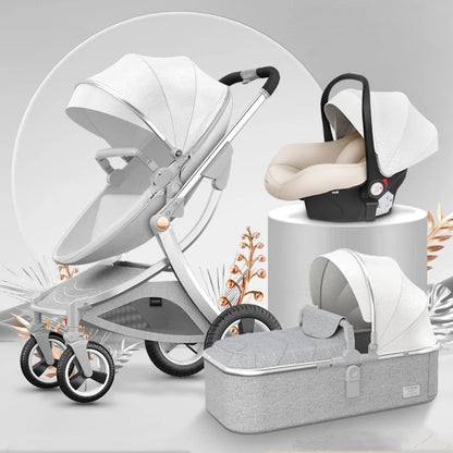 Superior 3-in-1 Baby Stroller featuring a Car Seat and Bassinet childrensterritory