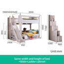 Multifunctional Kids Bunk Bed with Safety Fence and Storage childrensterritory
