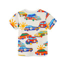 Racing Car Print Summer T-Shirts For Boys childrensterritory