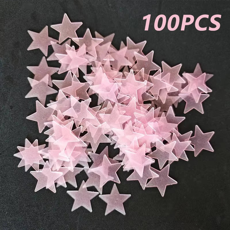 3D Stars Luminous Fluorescent Wall Stickers