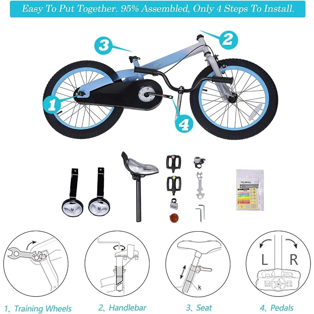 Kids 12-20 Inch Bicycles with Traning Wheel for Boys and Girls childrensterritory