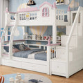 Modren Design High Small Double BunkBed with Storage childrensterritory