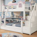 Modren Design High Small Double BunkBed with Storage childrensterritory