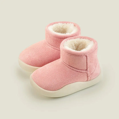 Warm Solid Color Cotton Snow Boots for Baby/Toddlers childrensterritory