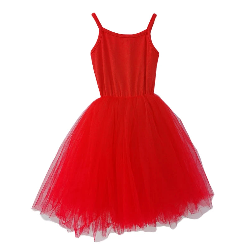 Sleeveless Puffy Cotton Tutu Dress For Baby Girls childrensterritory